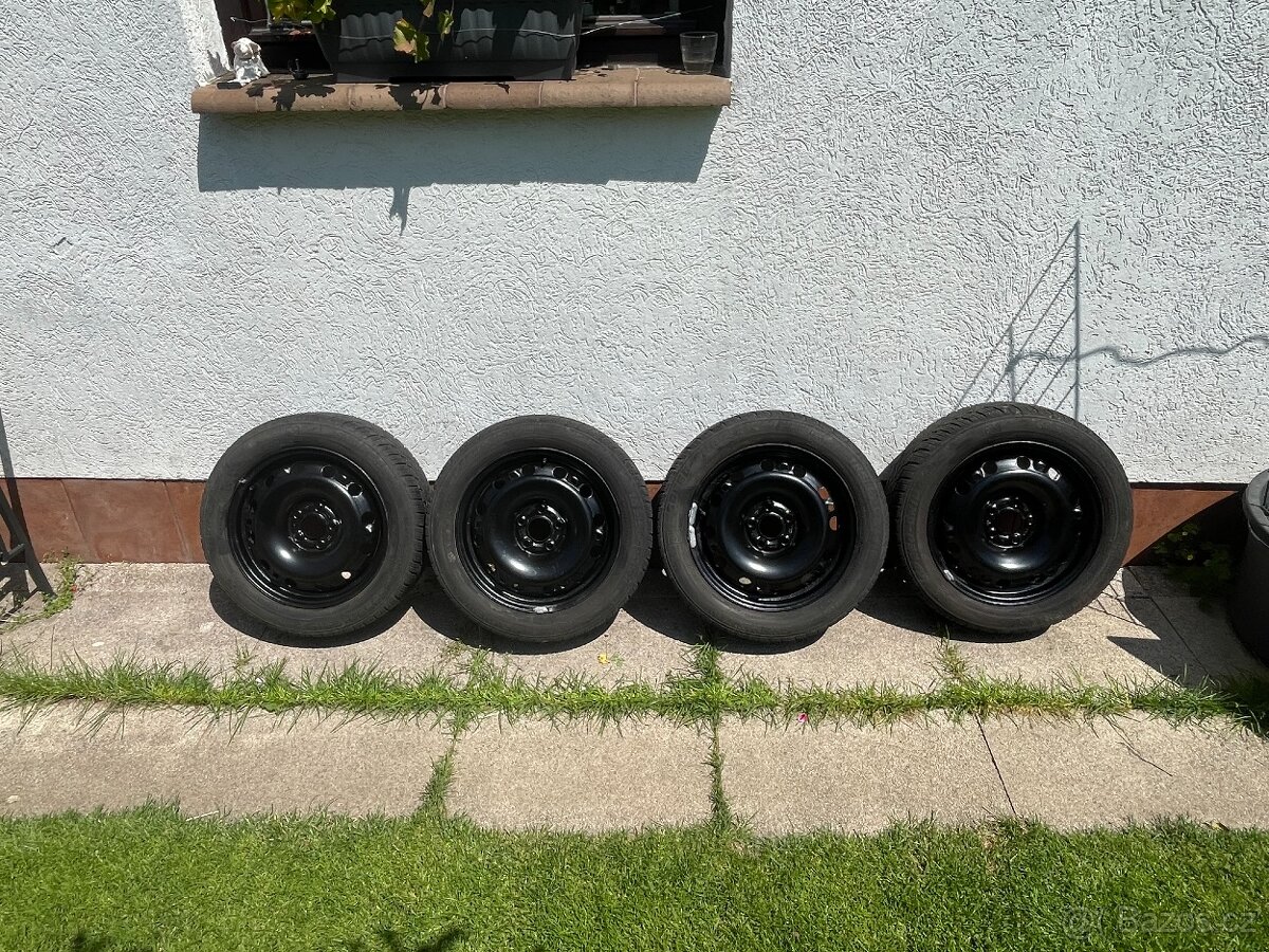 Kola- ráfky vc. Pneu 5x100 r15 4ks - Škoda Fabia
