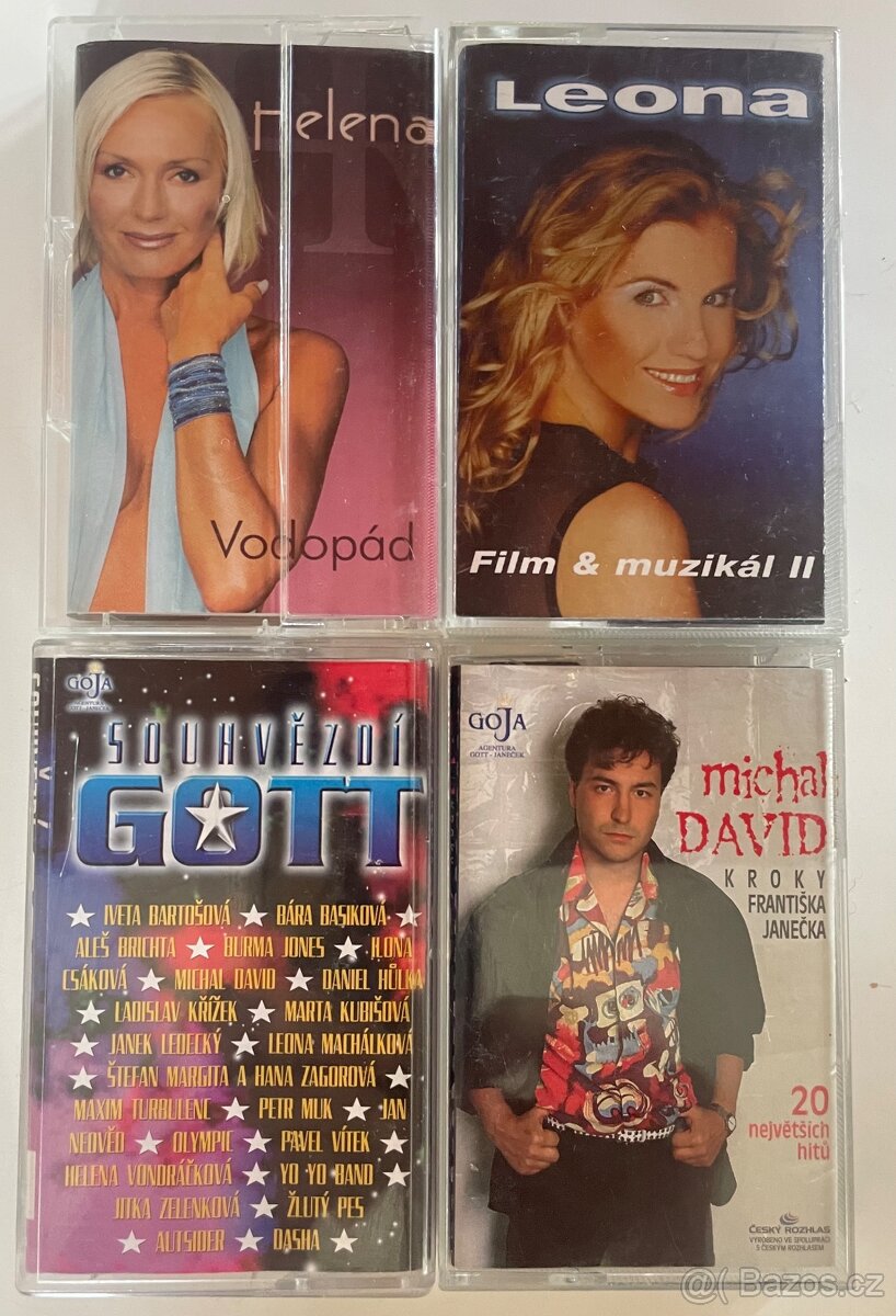MC kazety Helena, Leona, Michal David , K.Gott + mix