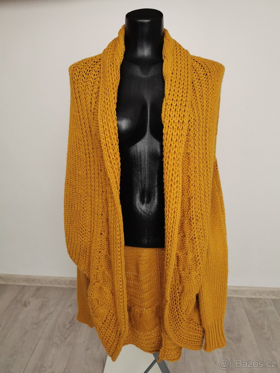 Dámský pletený maxi svetr - Vel. M-M/L-L