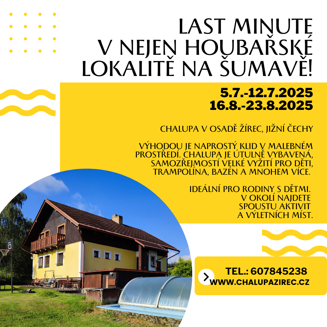 Ubytování na Šumavě.