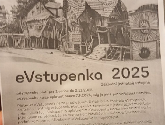 Vstupenka Mirakulum