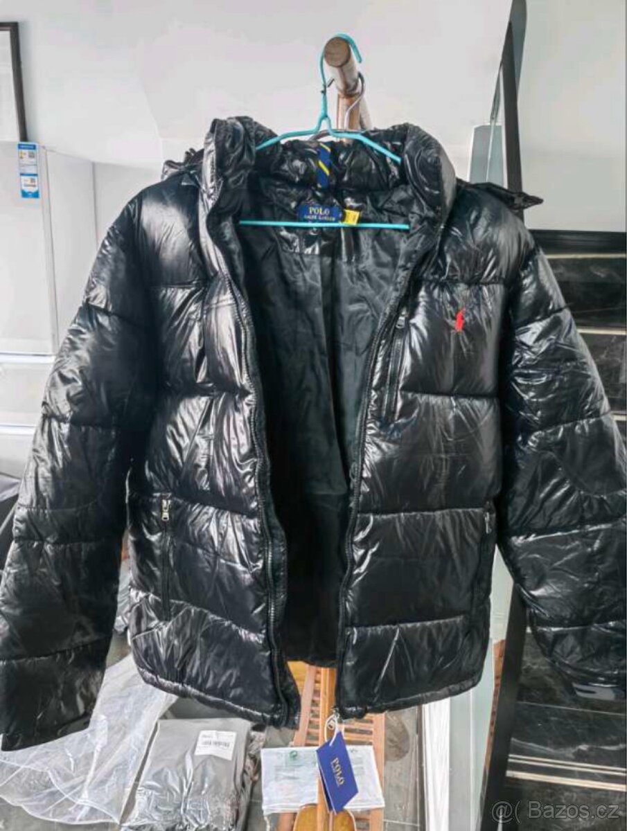 Ralph Lauren Puffer Jacket – lesklá, luxusní look, NOVÁ