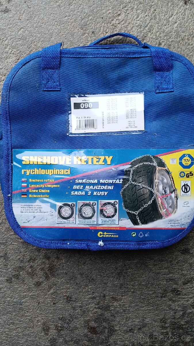 Sněhové řetězy rychloupínací