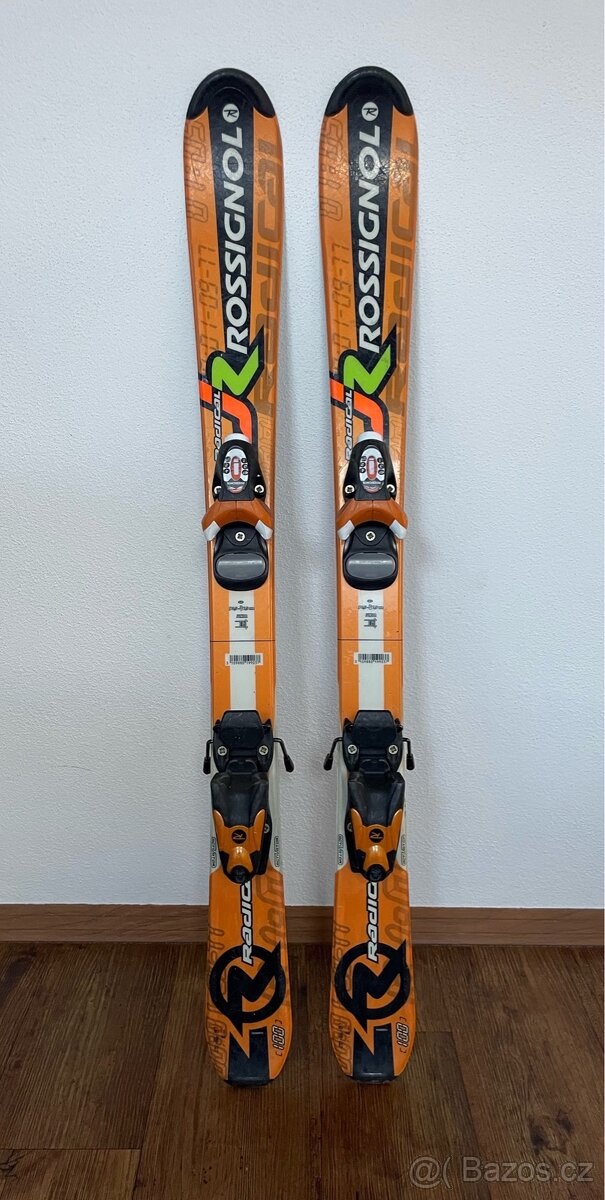 Dětské lyže Rossignol 100 cm, boty, helma.