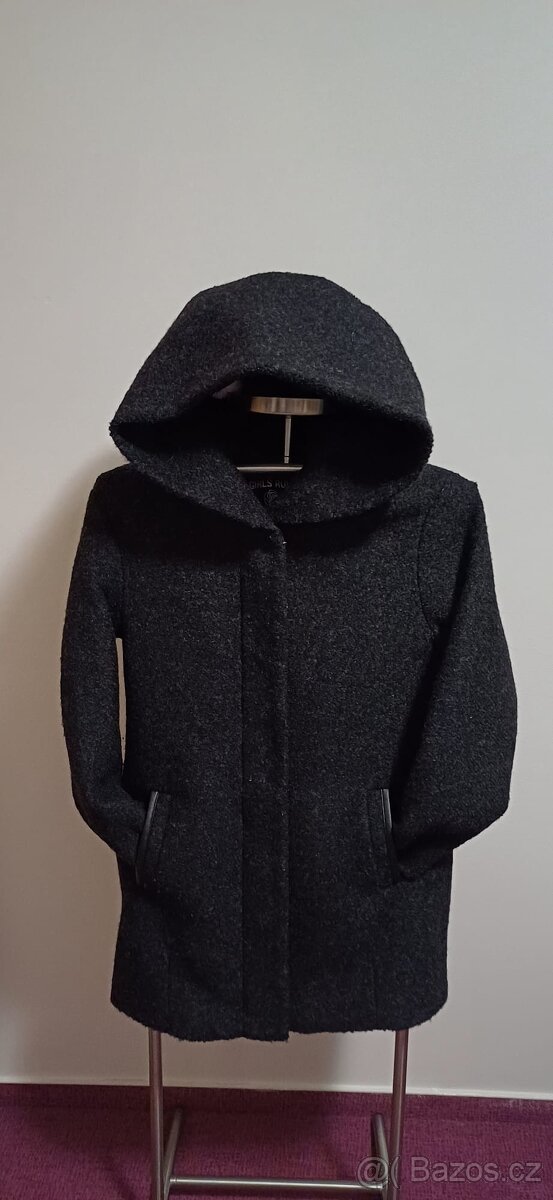Kabát H&M s kapucí, vel. 158