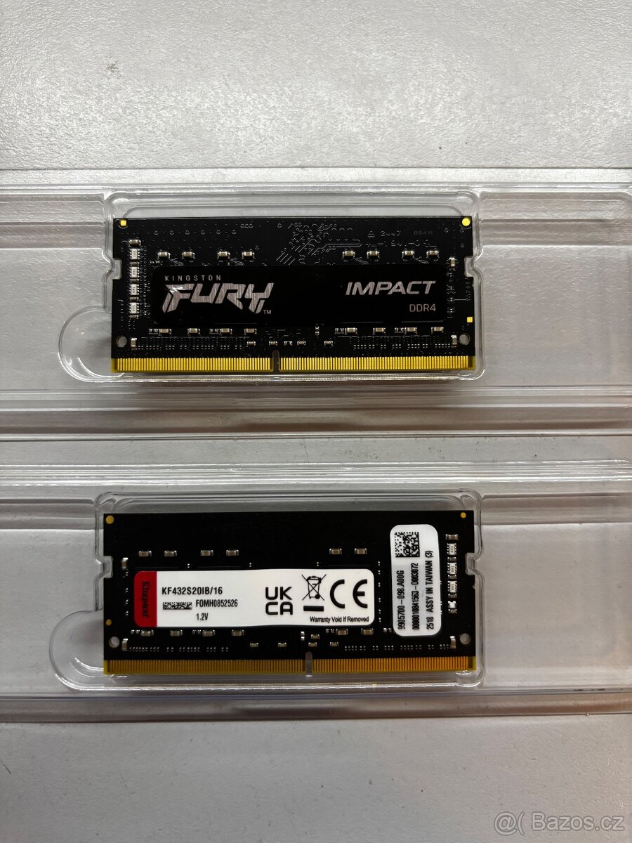 RAM DDR4 2x16GB Nepoužité