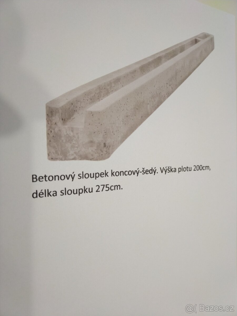 Plotové betonové sloupky BEVES