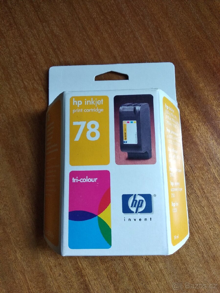Inkoustová kazeta HP 78 originální nepoužitá dříve vyrobená