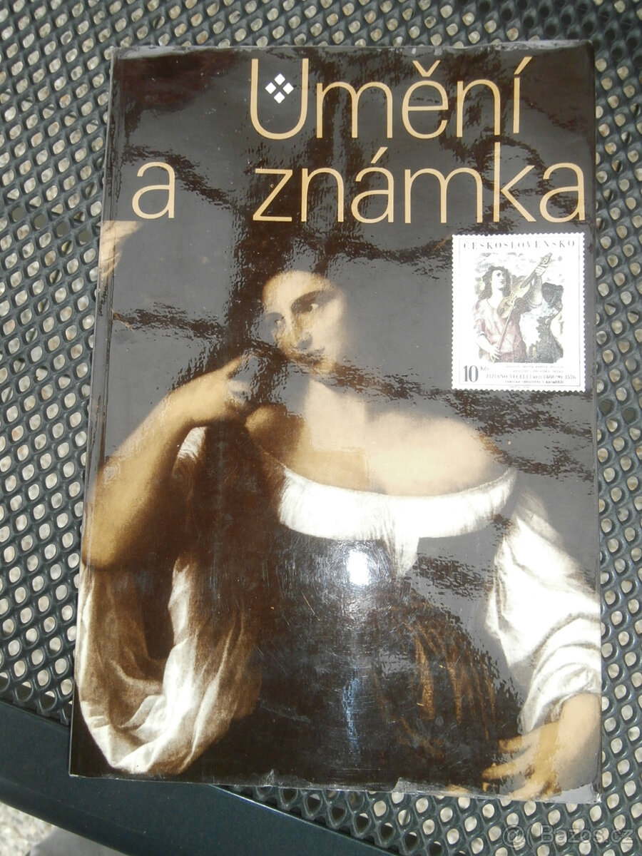 Kniha umění a známka, světová výstava známek Praha 300 kč
