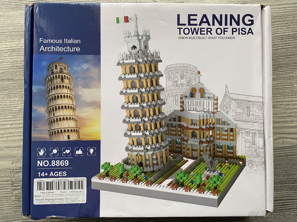 NOVÉ Stavebnice typu Lego - Šikmá věž - 1994 kostek