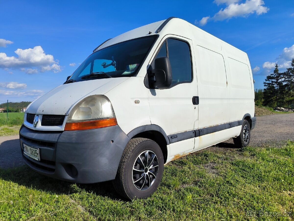 Renault Master 2.5Dci, 74Kw, spaní, topení, - vadná převodov