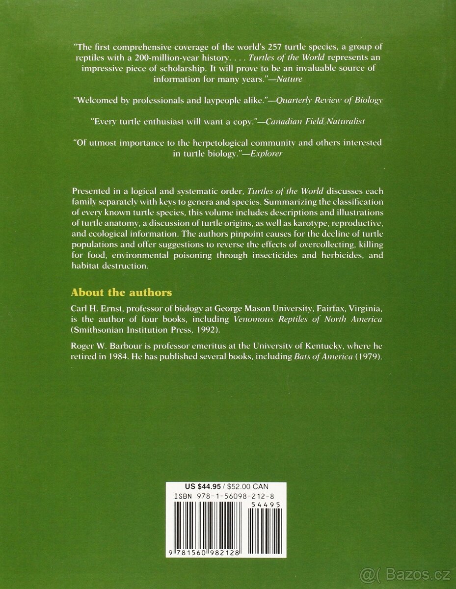 Turtles of the World  - Carl H. Ernst ,  Roger W. Barbour