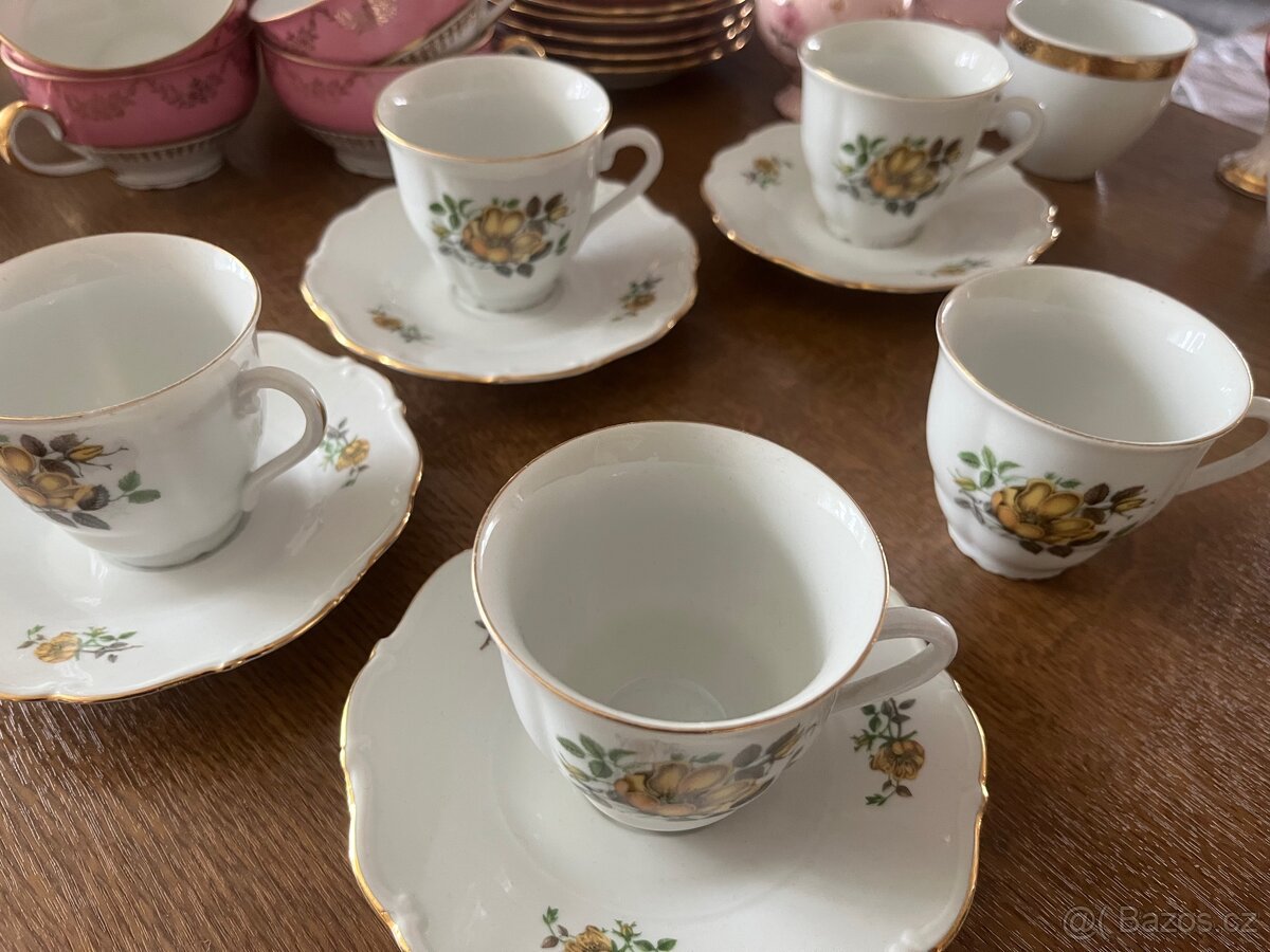 Porcelánová nekompletní sada Dubí – Czechoslovakia
