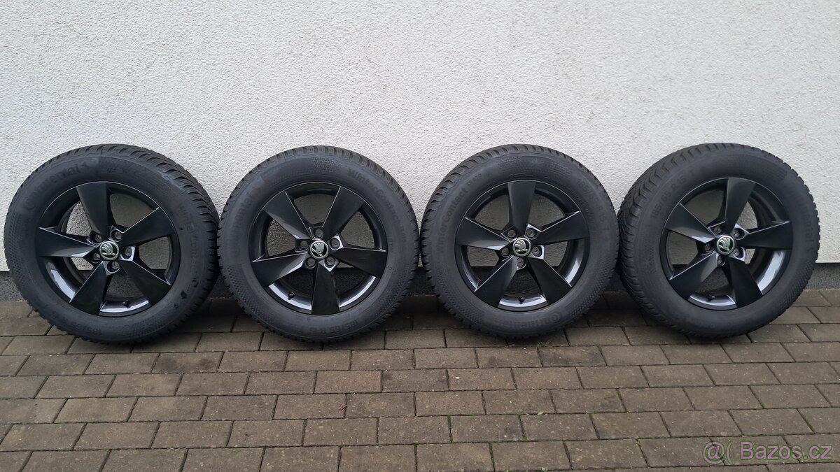 Prodám original zimní alukola Škoda 185 65 15 5x100