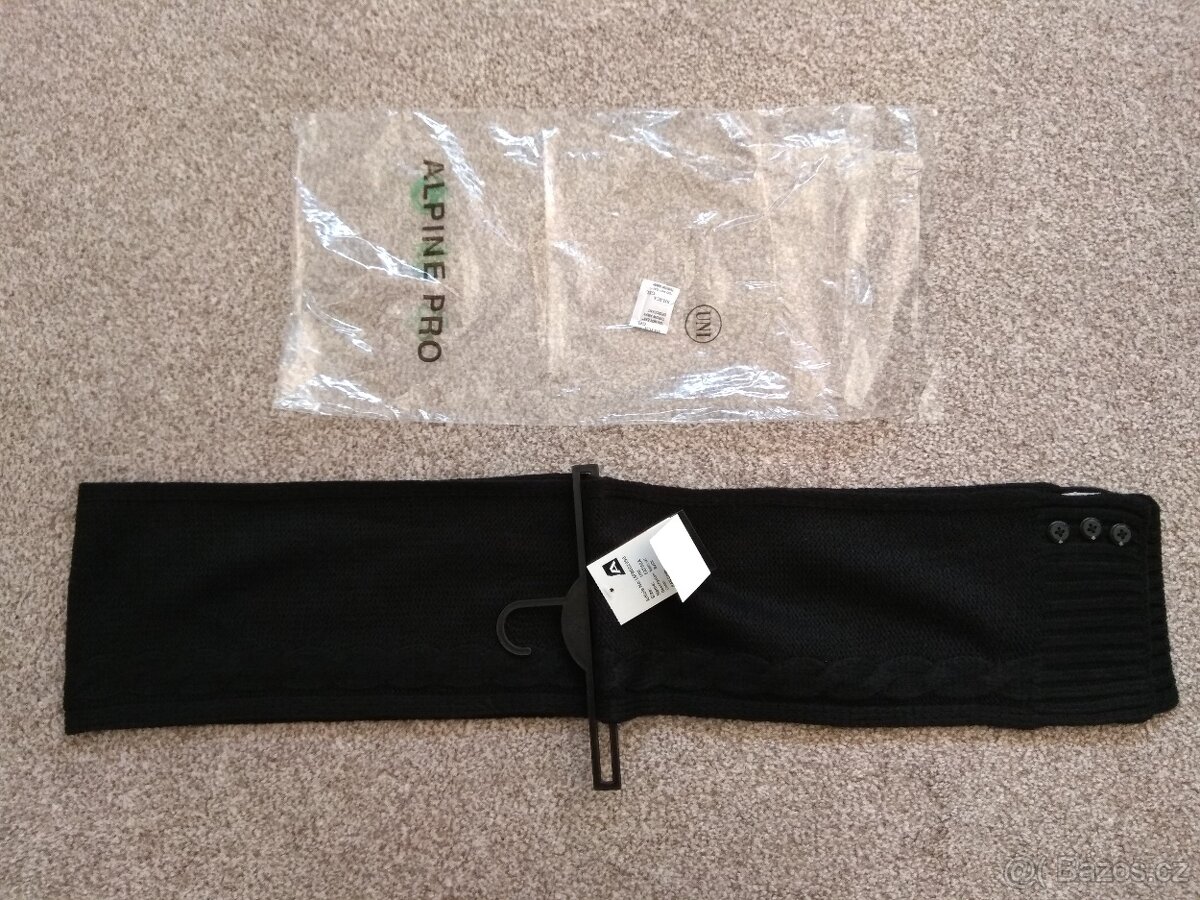 Nová dámská zimní šála Alpine Pro - černá, akryl