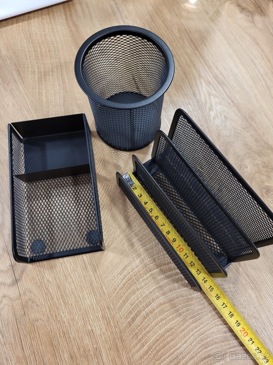 Organizace kancelářských potřeb + kancelářský koš