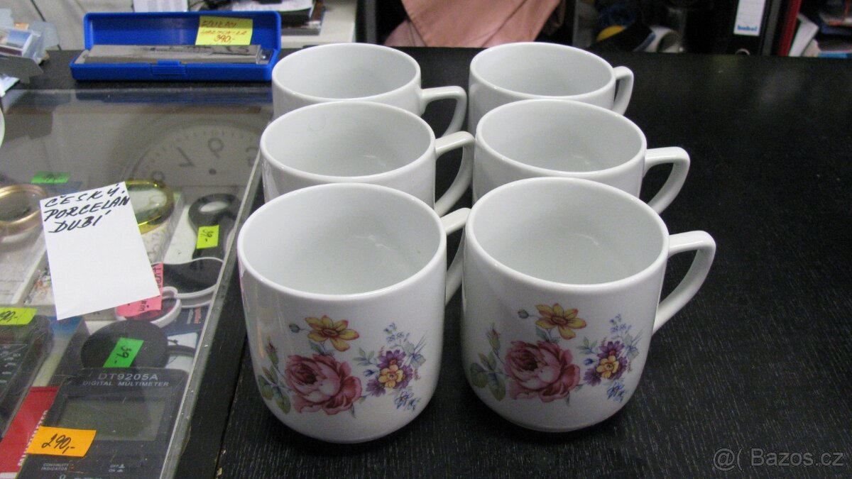 Hrnky porcelán DUBÍ