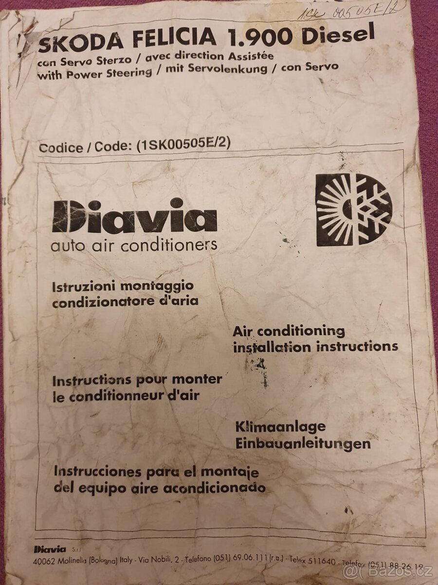 Koupím klimatizaci Felicia 1,9,1.3,1.6