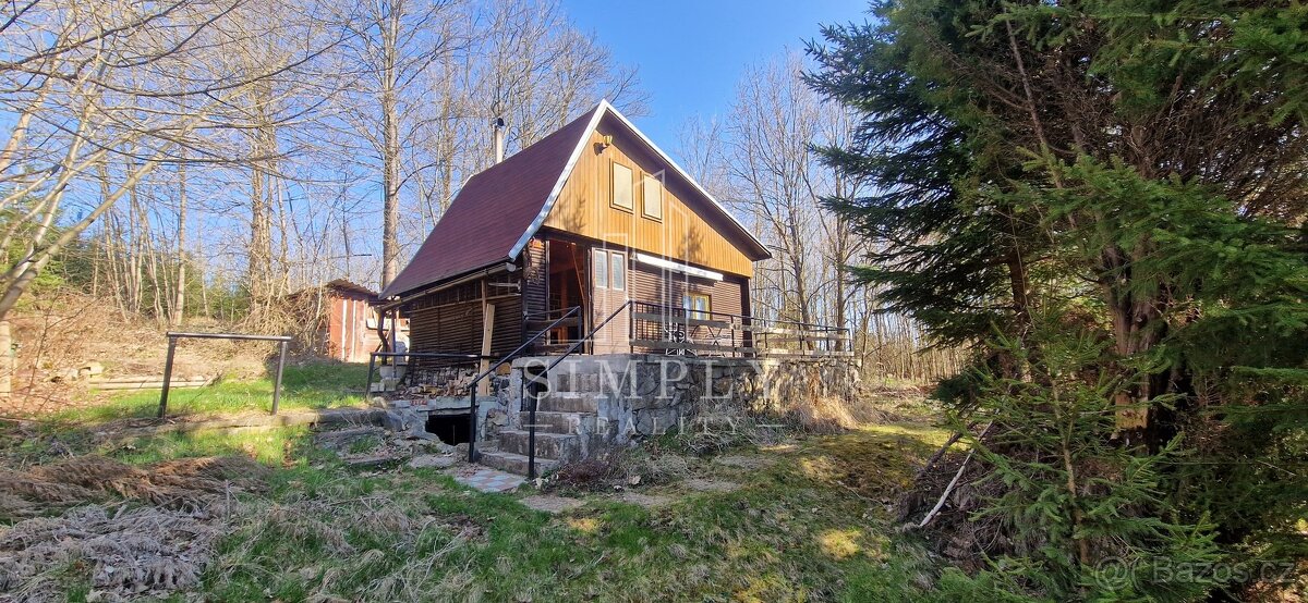 Prodej chaty 48 m2, pozemek 430 m2, Kamenice - Olešovice
