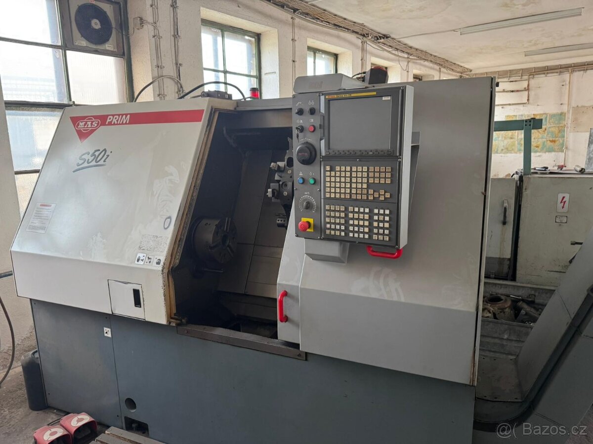 CNC soustruh MAS S50i s řídicím systémem FANUC