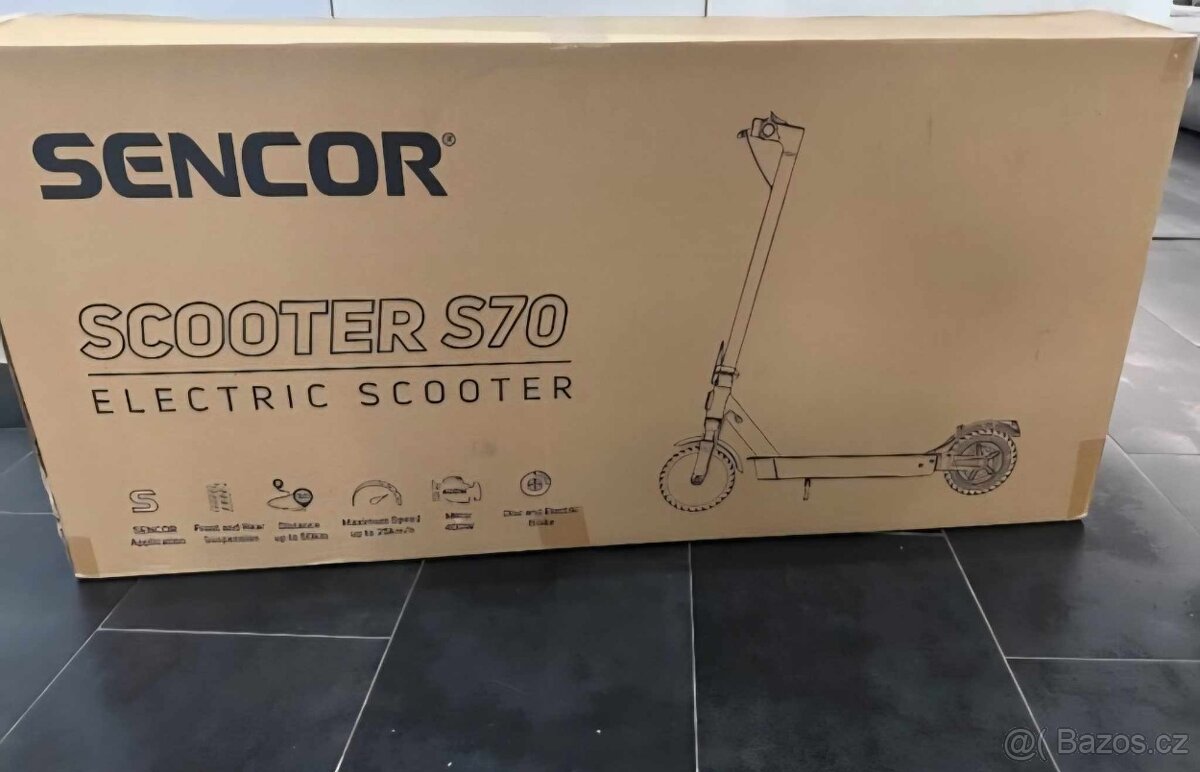 Elektrokoloběžka SENCOR SCOOTER S70 - záruka