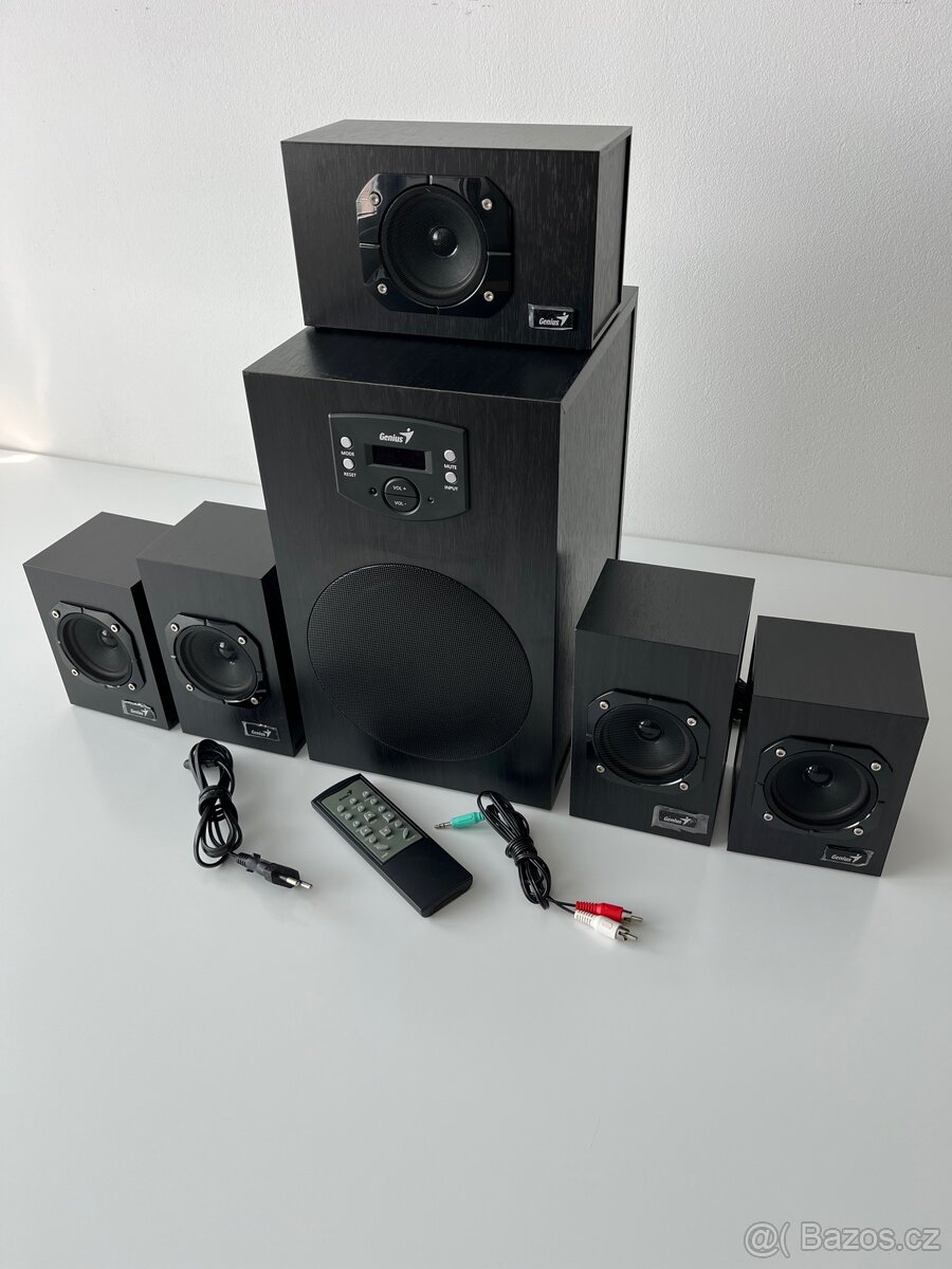 Genius SW-HF 5.1 4500 Ver. II, 5.1 Reproduktory, dřevěné
