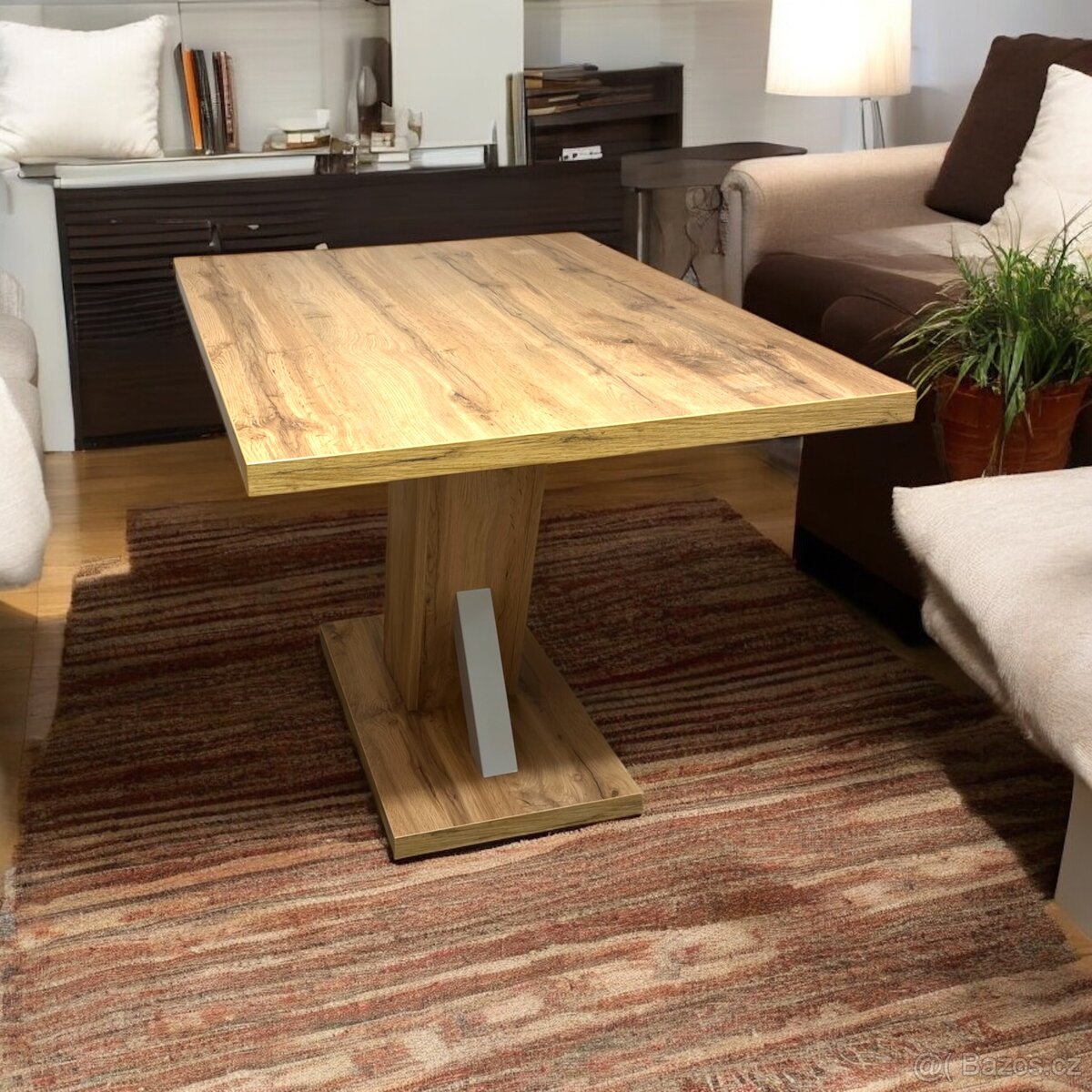 Prodám moderní designový stůl - dekor dubu