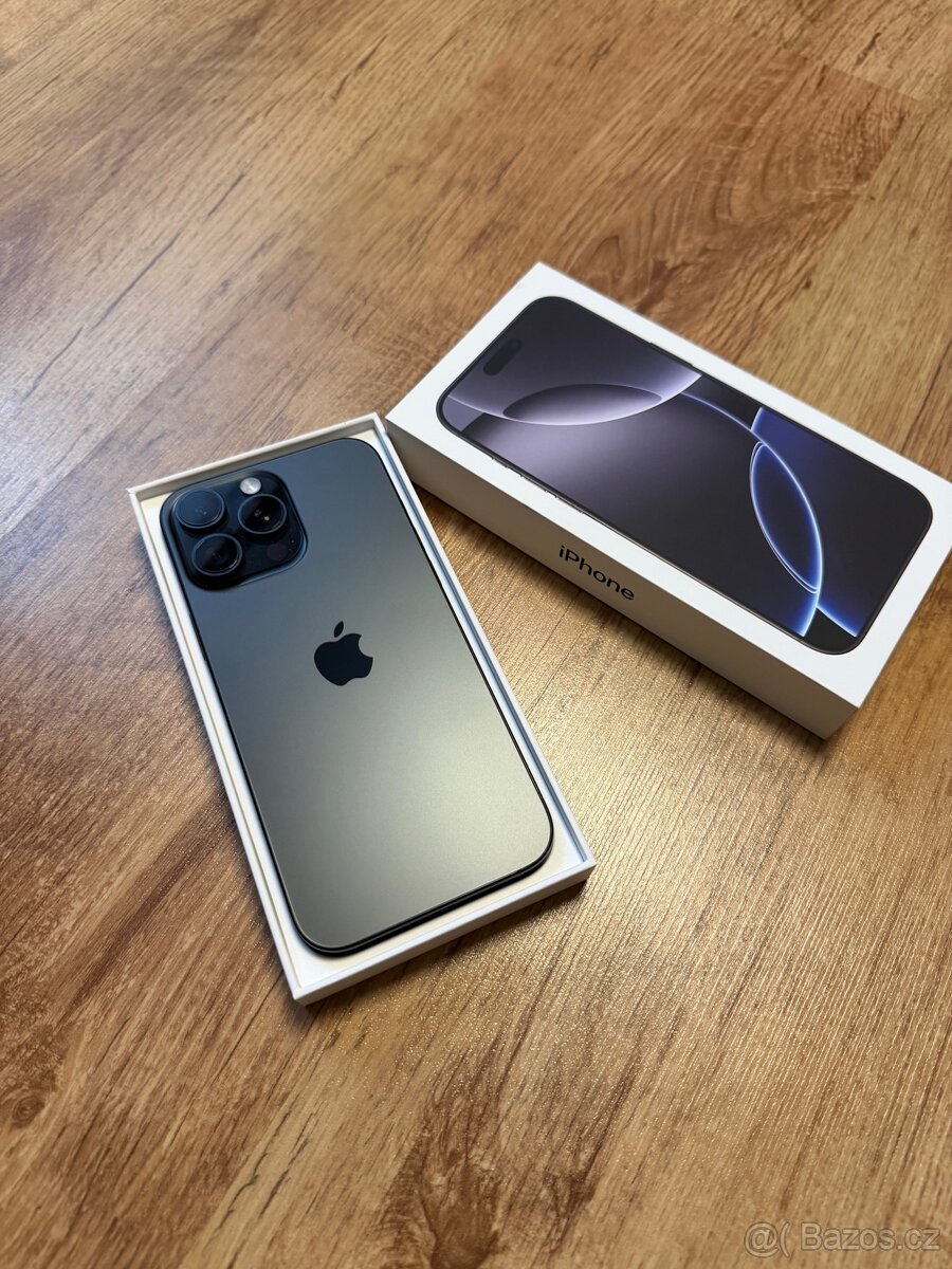 Iphone 16 pro max Black 256gb-TOP stav