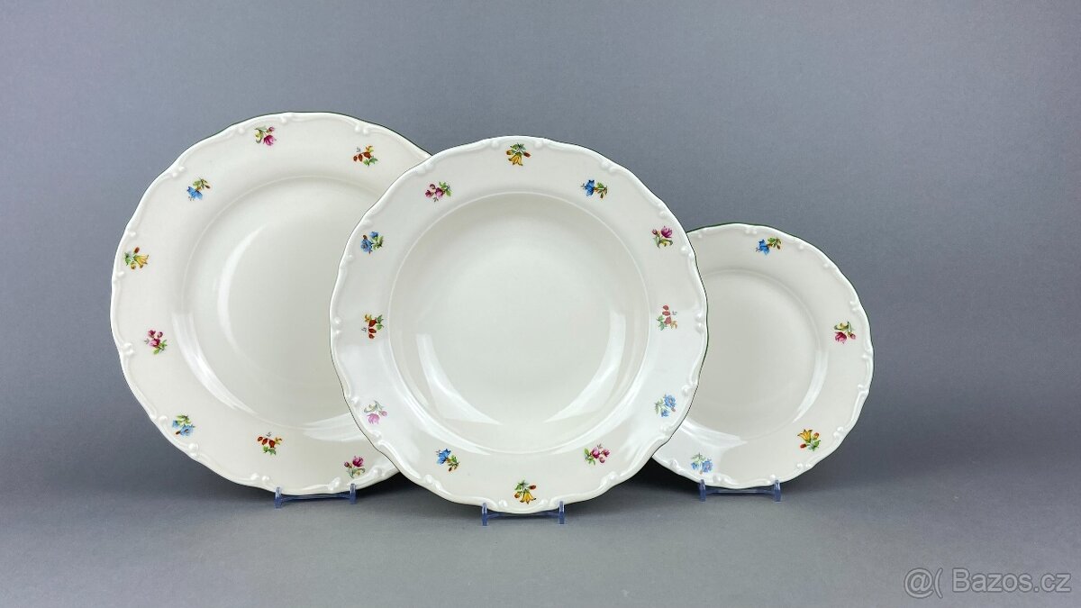 NOVÁ Porcelánová souprava 18 dílná, Házenka, český porcelán