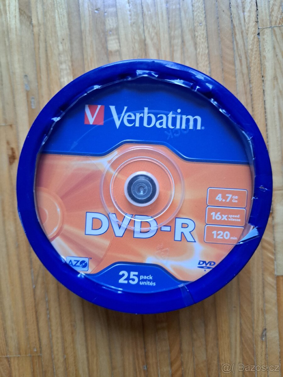 Verbatim DVD-R Printable 16x, 4,7GB, 25 ks (Spindl)