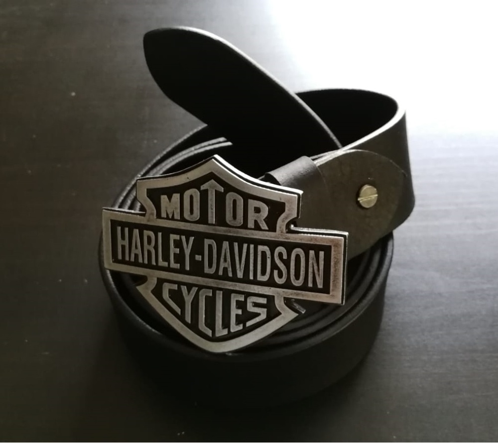 Kožený opasek s přezkou HARLEY DAVIDSON - nový, nepoužitý