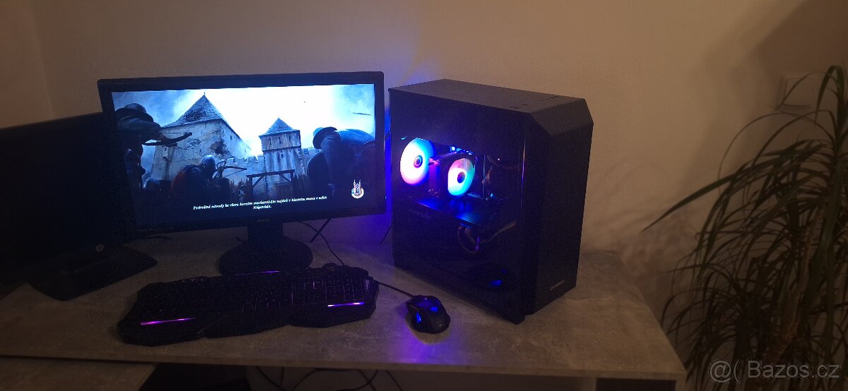 Herní Počítač + FullHD Monitor + Bezdrátová klávesnice a myš