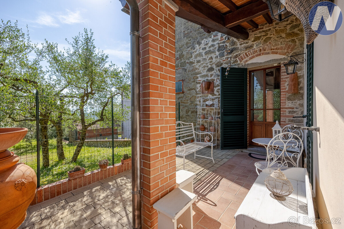 Krásný stylový apartmán Giulio v Monte San Savino, Toskánsko