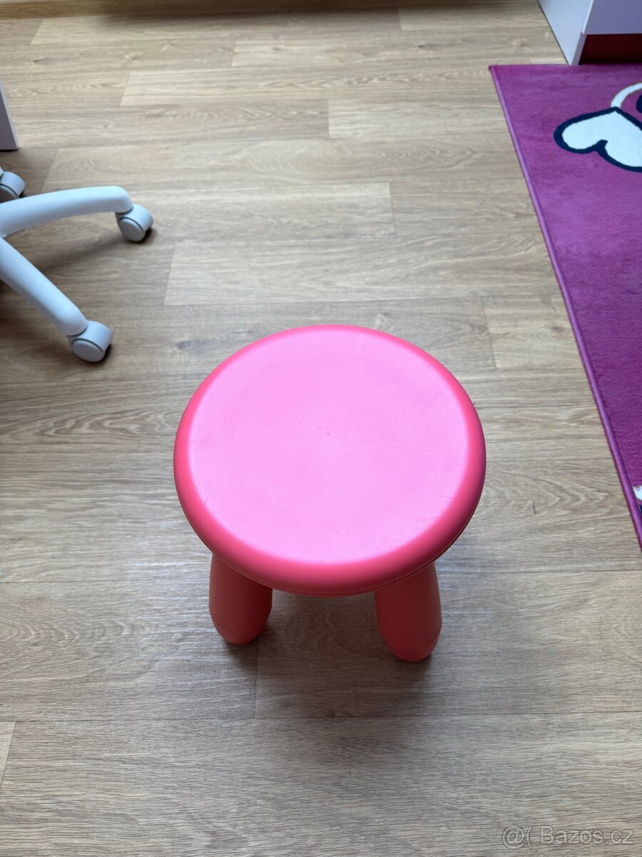 Dětská židle ikea mammut- růžová