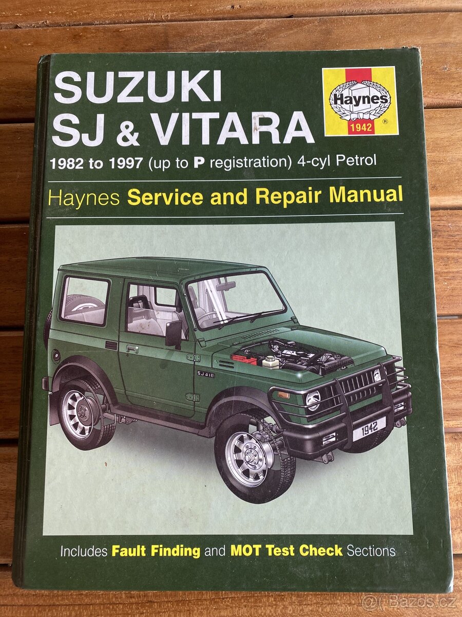 Kniha servisu vše na Suzuki Samuraj Vitara