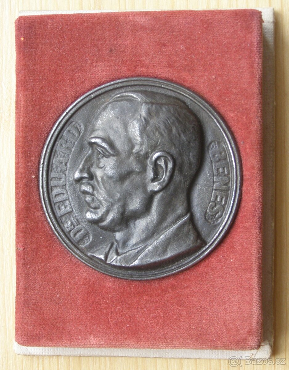 Medaile E. Beneš; autor Ihriský 1945