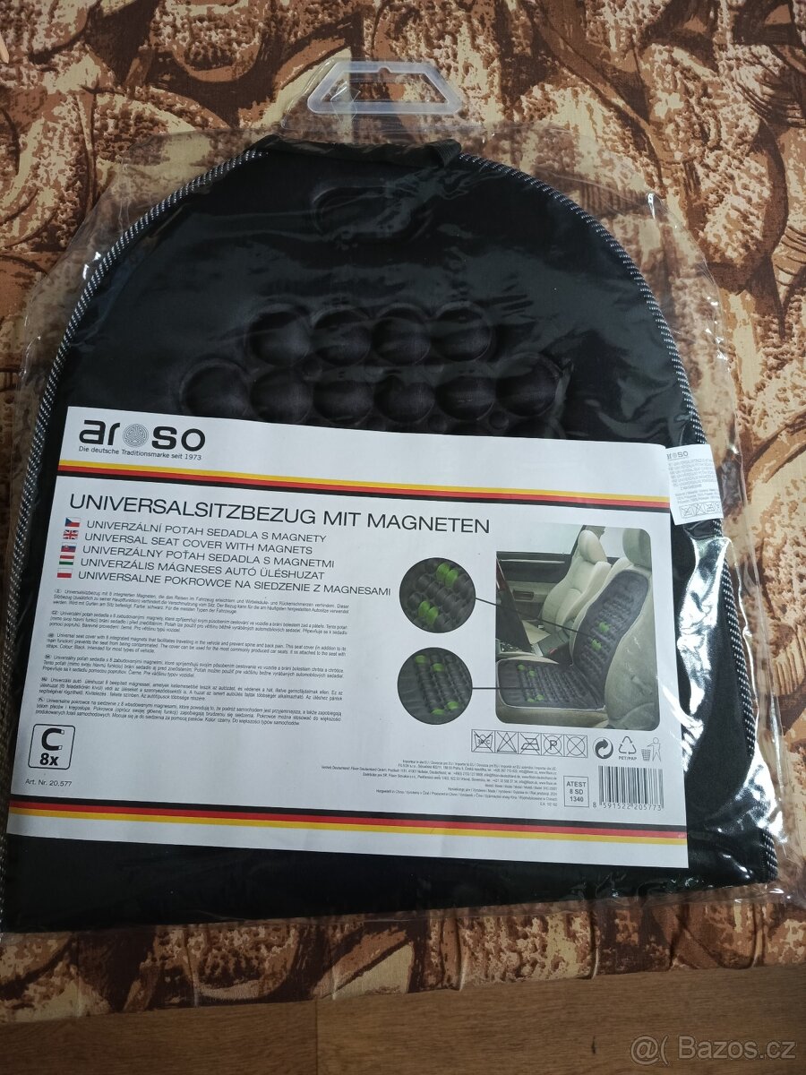 Magnetický potah na sedačku řidiče