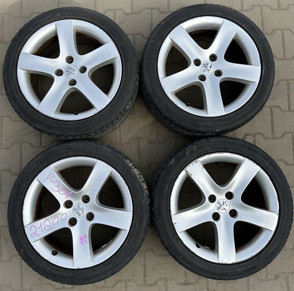 Prodám ALU kola Peugeot č. 1601