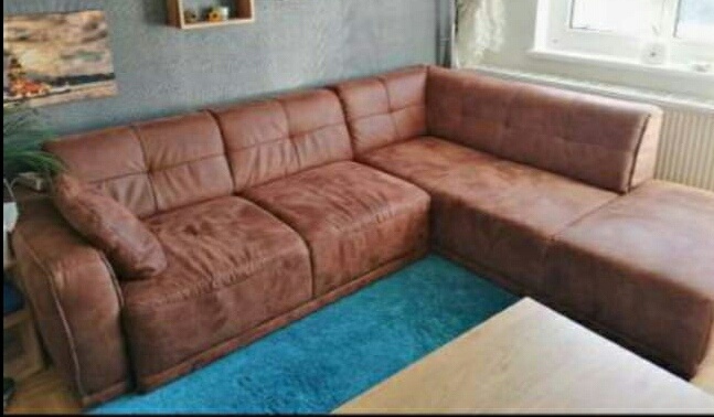 Sedací souprava Hnědá Alcantara