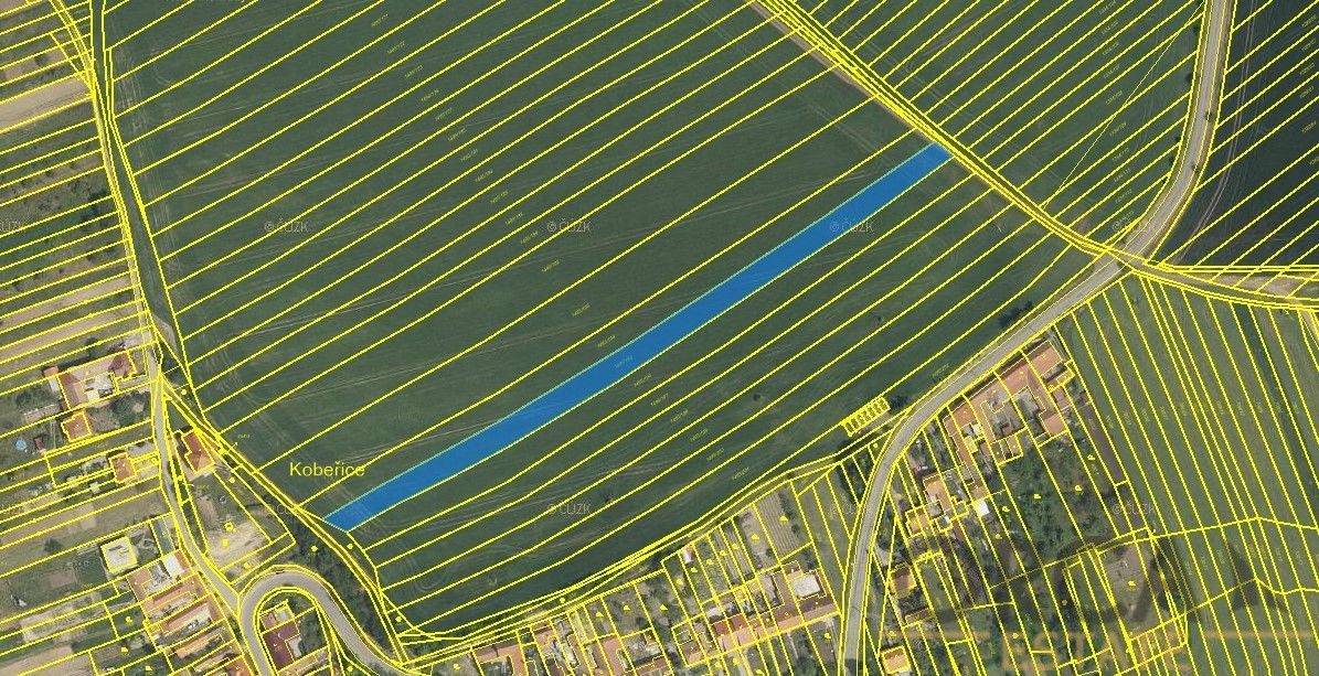 Prodej pozemku 4176 m2 v Kobeřicích u Brna