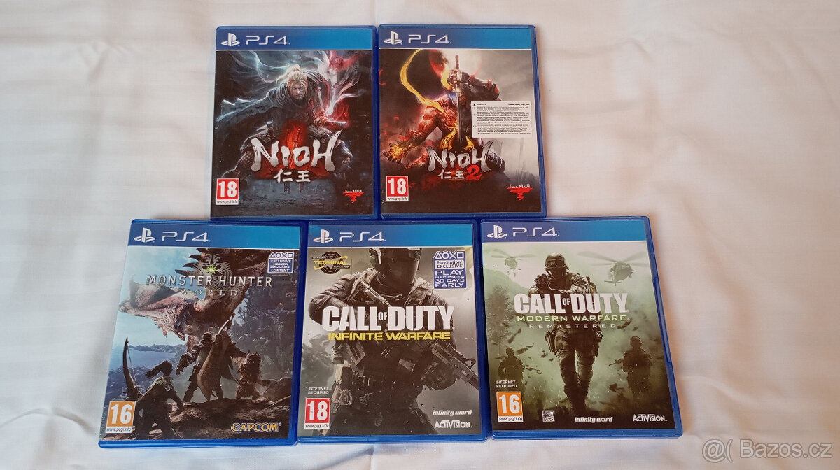 Hry PS4 použité + 2x nová