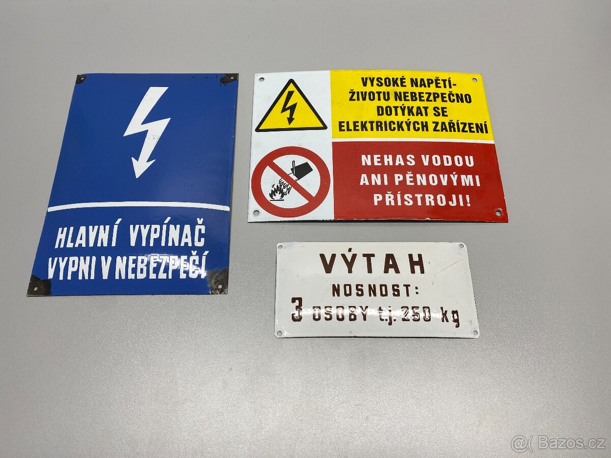 smaltovaná cedule cedulka smalt tabulka maltovaná