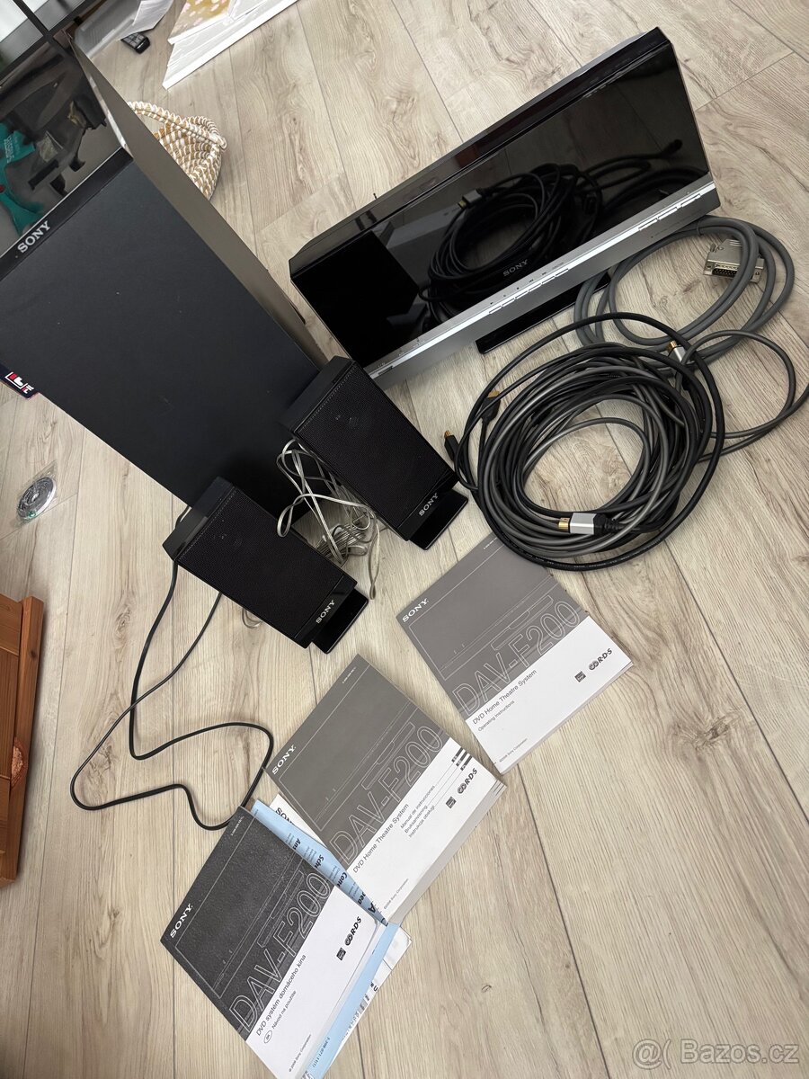 Sony DAV-F200 domácí kino 2.1 – funkční, bez ovladače