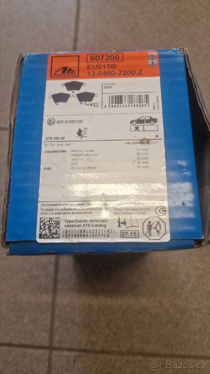 Přední brzdové desky Škoda,VW,Seat,Audi