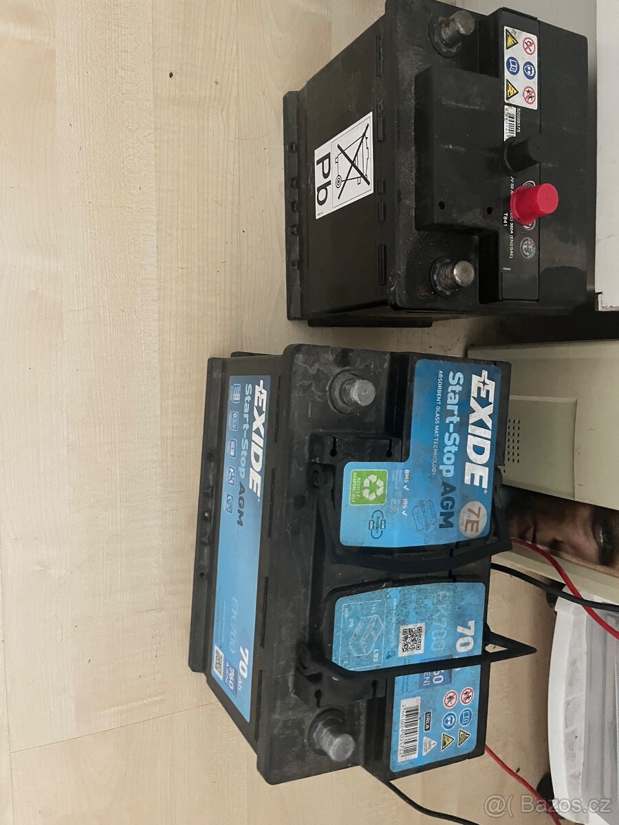 Autobaterie 70ah autobaterie mam další různé 60ah 100ah atp.