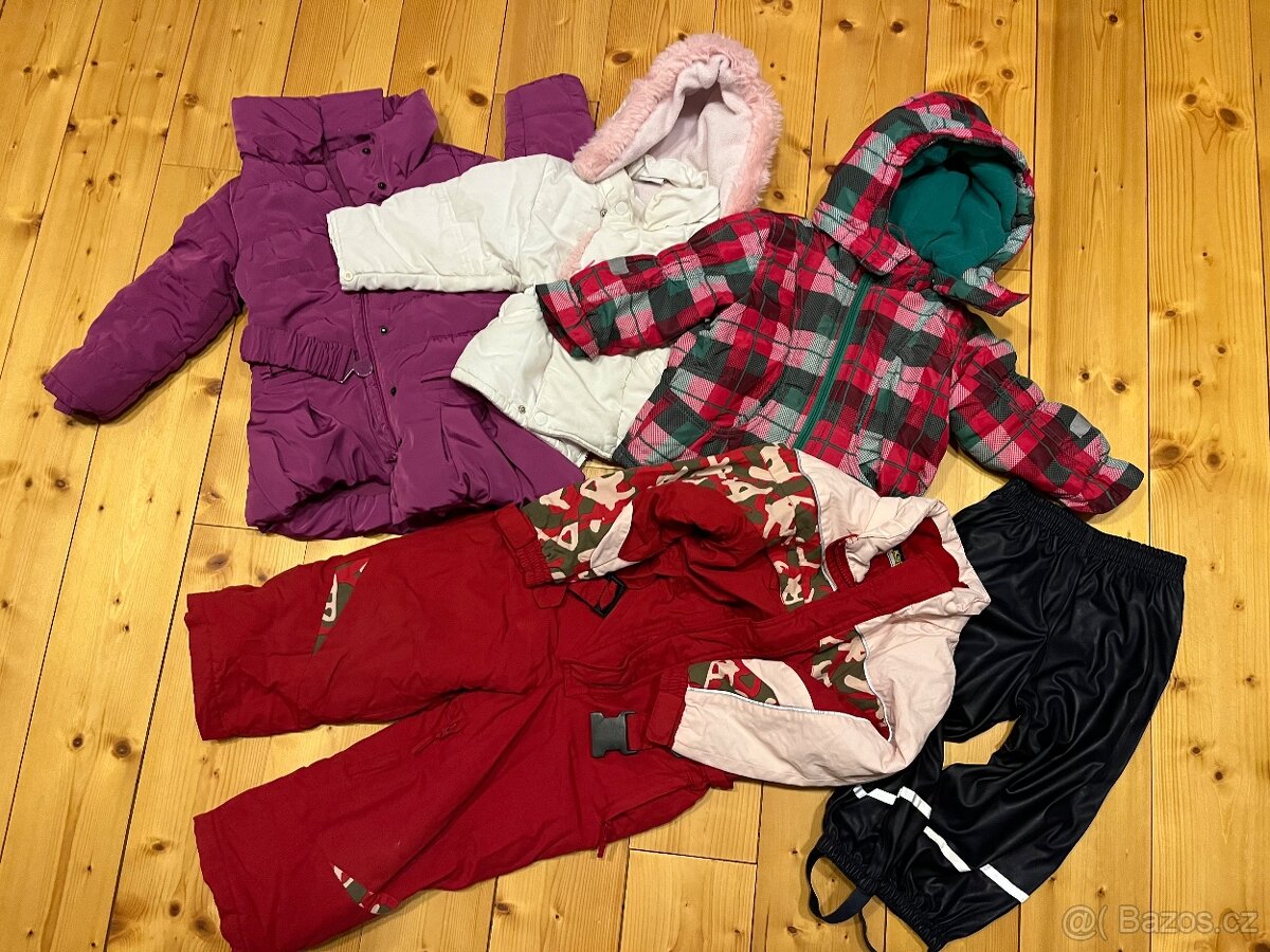 Zimni vybava pro 2-3 lete dite, vel. 86-104
