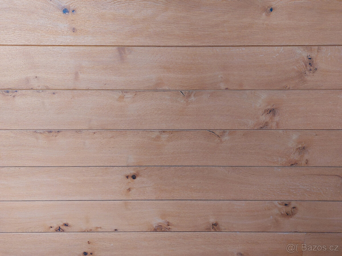 Dýhované lamely k obkladu stěn, dub antik. 14,4 m2