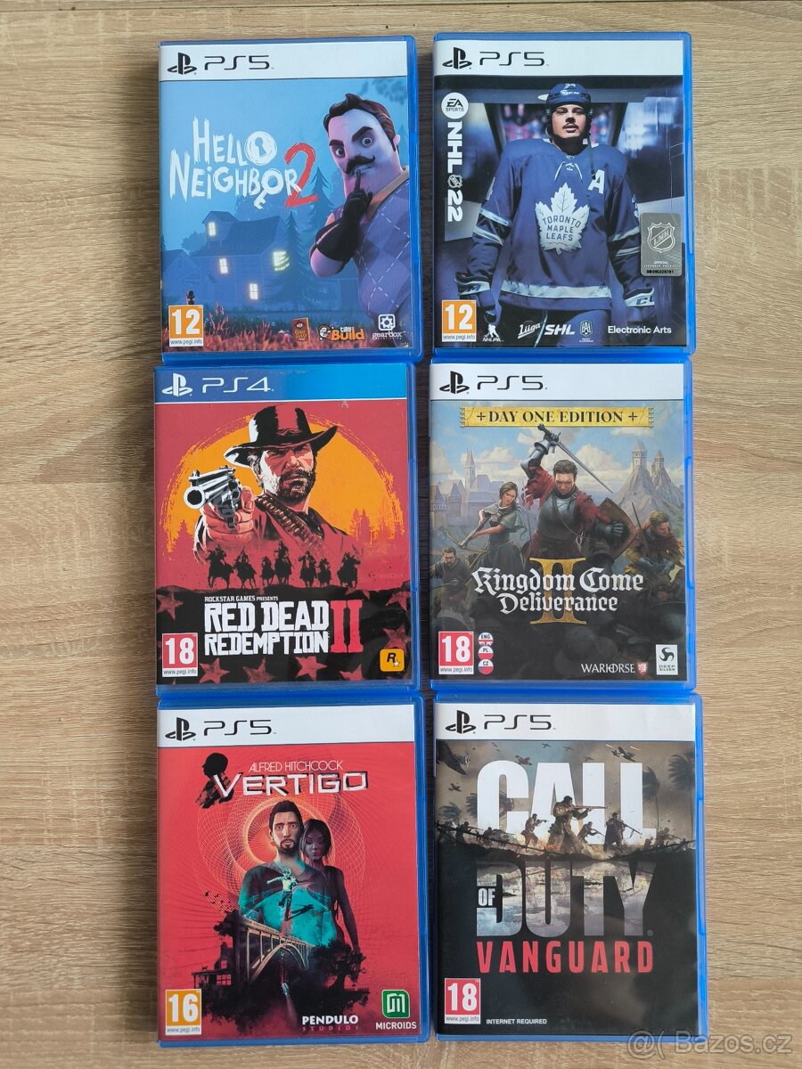 Prodám hry na PlayStation 5