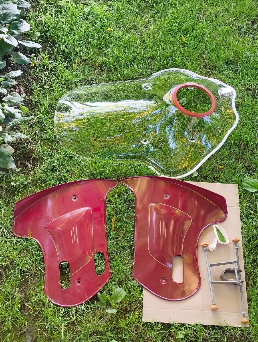 Uloženka zimní výbava Jawa ČZ Plexi kryty držáky zrcátko