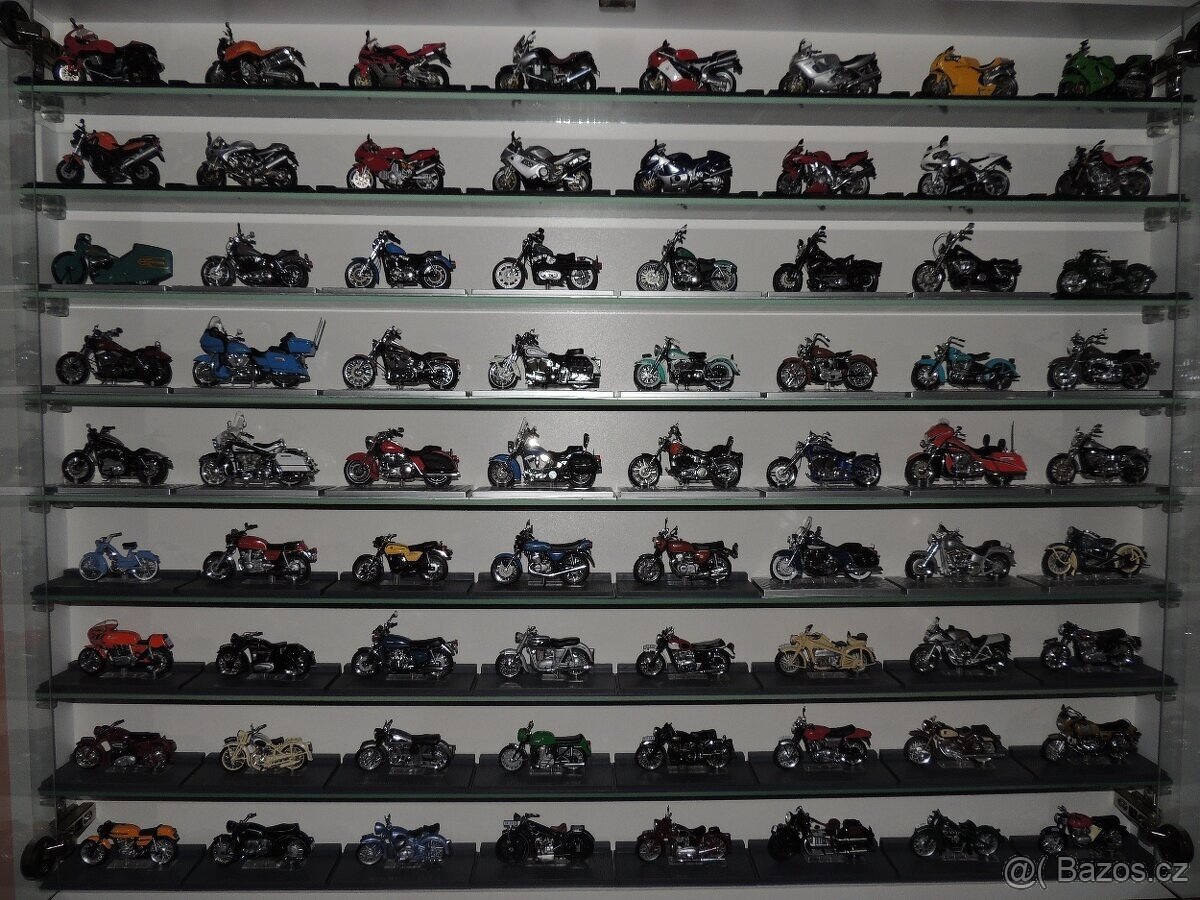 MODELY MOTOCYKLŮ V MĚŘ: 1:24.1:22 247 KUSŮ vše zde foto.